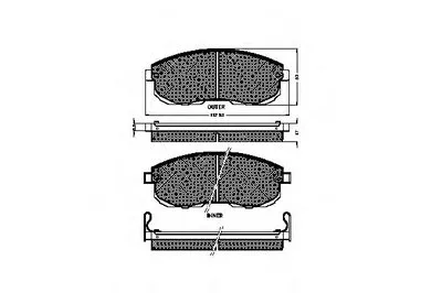 Комплект тормозных колодок, дисковый тормоз SPIDAN купить