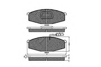 Комплект тормозных колодок, дисковый тормоз SPIDAN купить