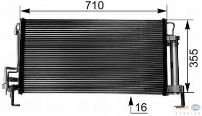 Конденсатор, кондиционер BEHR HELLA SERVICE HELLA купить