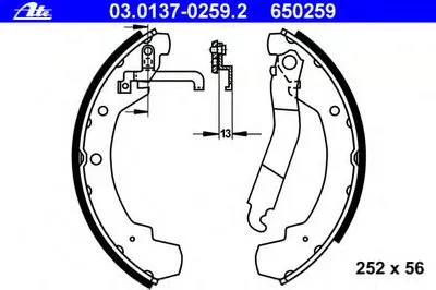 Комплект тормозных колодок ATE купить