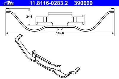 Пружина, тормозной суппорт ATE купить