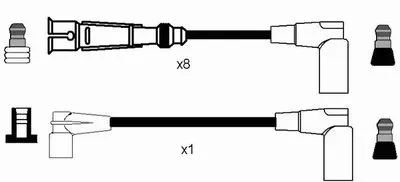 Комплект проводов зажигания NGK купить
