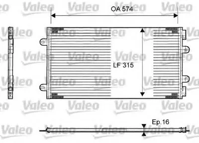 Конденсатор, кондиционер VALEO купить