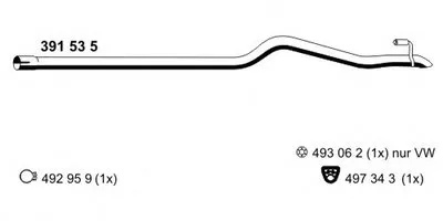 Труба выхлопного газа ERNST купить