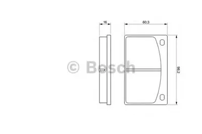 Комплект тормозных колодок, дисковый тормоз BOSCH купить