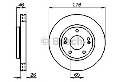 Тормозной диск BOSCH купить