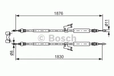 Трос, стояночная тормозная система BOSCH купить