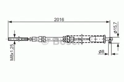 Трос, стояночная тормозная система BOSCH купить