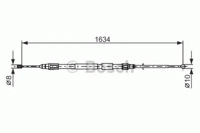 Трос, стояночная тормозная система BOSCH купить