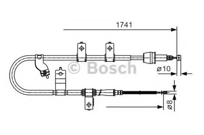 Трос, стояночная тормозная система BOSCH купить