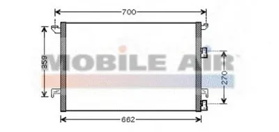 Конденсатор, кондиционер VAN WEZEL купить