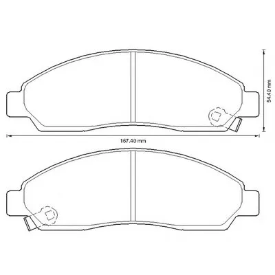 Комплект тормозных колодок, дисковый тормоз JURID купить