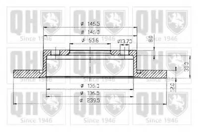 Тормозной диск QUINTON HAZELL купить