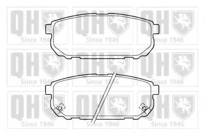 Комплект тормозных колодок, дисковый тормоз QUINTON HAZELL купить