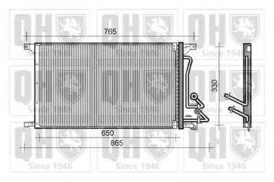 Конденсатор, кондиционер QUINTON HAZELL купить
