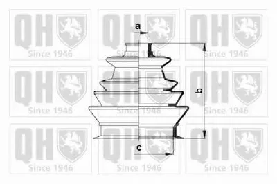 Комплект пылника, приводной вал QUINTON HAZELL купить
