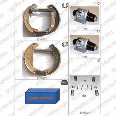 Комплект тормозных колодок DELPHI купить