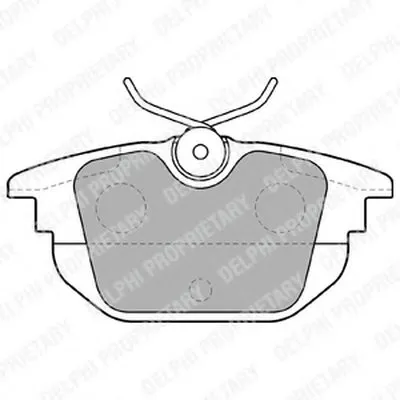 Комплект тормозных колодок, дисковый тормоз DELPHI купить