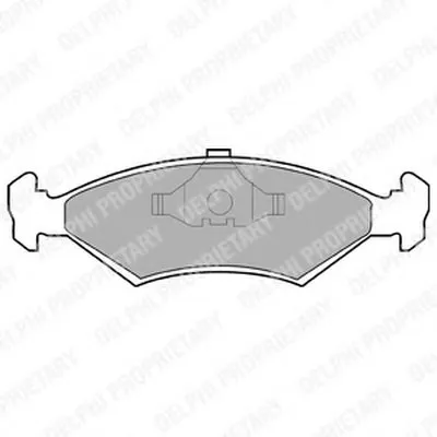 Комплект тормозных колодок, дисковый тормоз DELPHI купить