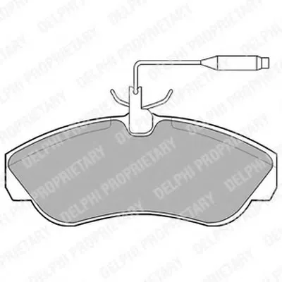 Комплект тормозных колодок, дисковый тормоз DELPHI купить