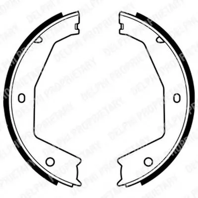 Комплект тормозных колодок, стояночная тормозная система DELPHI купить