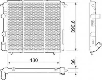 Радиатор, охлаждение двигателя MAGNETI MARELLI купить
