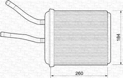 Теплообменник, отопление салона MAGNETI MARELLI купить