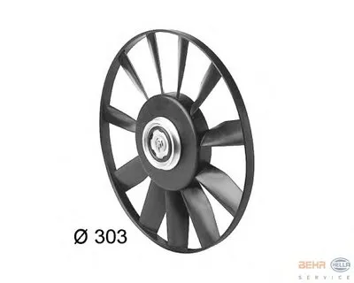 Вентилятор, охлаждение двигателя BEHR HELLA SERVICE купить