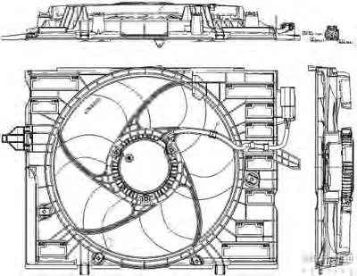 Вентилятор, охлаждение двигателя BEHR HELLA SERVICE купить