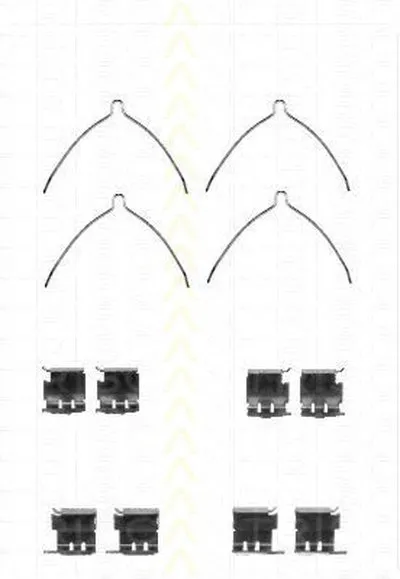 Комплектующие, колодки дискового тормоза TRISCAN купить