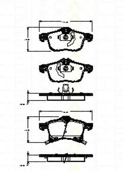 Комплект тормозных колодок, дисковый тормоз TRISCAN купить