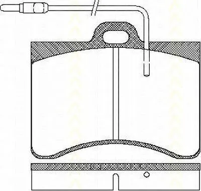 Комплект тормозных колодок, дисковый тормоз TRISCAN купить