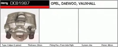 Тормозной суппорт Remanufactured REMY (Multiline) DELCO REMY купить