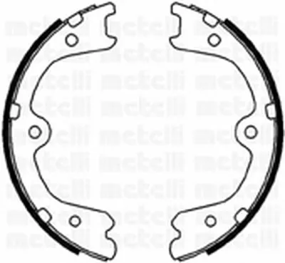Комплект тормозных колодок, стояночная тормозная система METELLI купить