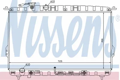Радиатор, охлаждение двигателя NISSENS купить