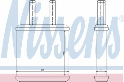 Теплообменник, отопление салона NISSENS купить