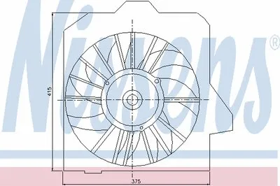 Вентилятор, охлаждение двигателя NISSENS купить