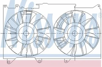 Вентилятор, охлаждение двигателя NISSENS купить