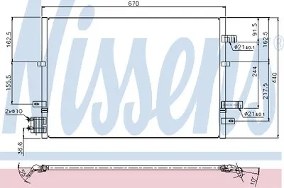 Конденсатор, кондиционер NISSENS купить