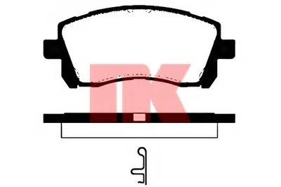 Комплект тормозных колодок, дисковый тормоз NK купить
