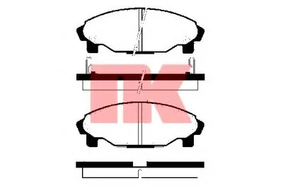 Комплект тормозных колодок, дисковый тормоз NK купить