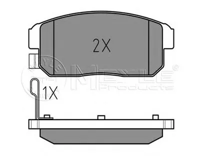 Комплект тормозных колодок, дисковый тормоз MEYLE купить
