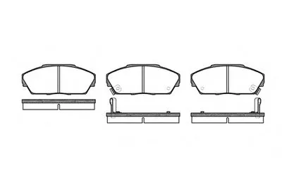 Комплект тормозных колодок, дисковый тормоз REMSA купить