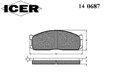 Комплект тормозных колодок, дисковый тормоз ICER купить