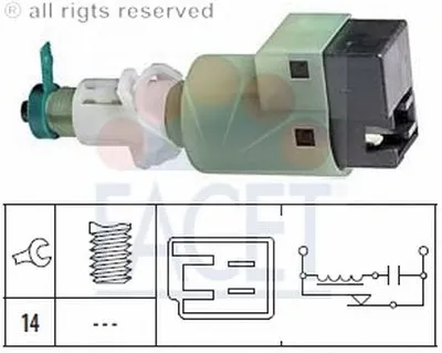 Выключатель фонаря сигнала торможения FACET купить