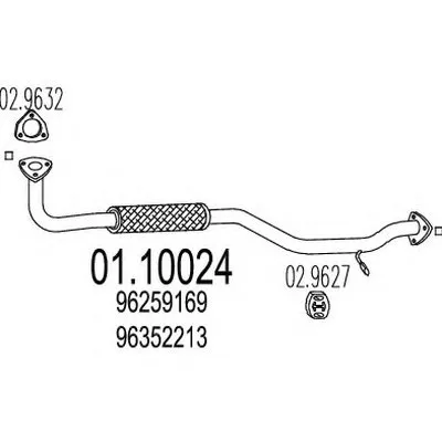 Труба выхлопного газа MTS купить