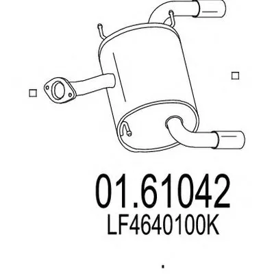 Глушитель выхлопных газов конечный MTS купить