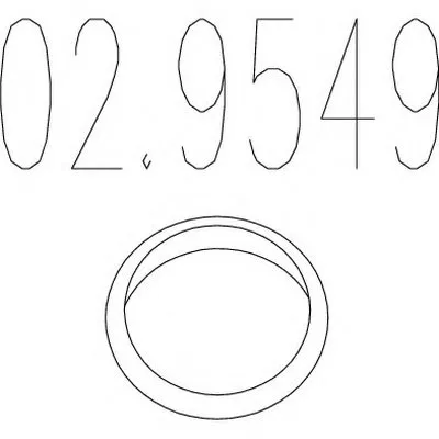 Уплотнительное кольцо, труба выхлопного газа MTS купить