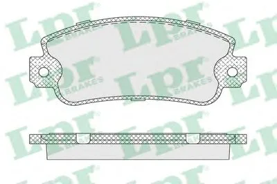 Комплект тормозных колодок, дисковый тормоз LPR купить
