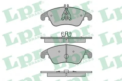 Комплект тормозных колодок, дисковый тормоз LPR купить